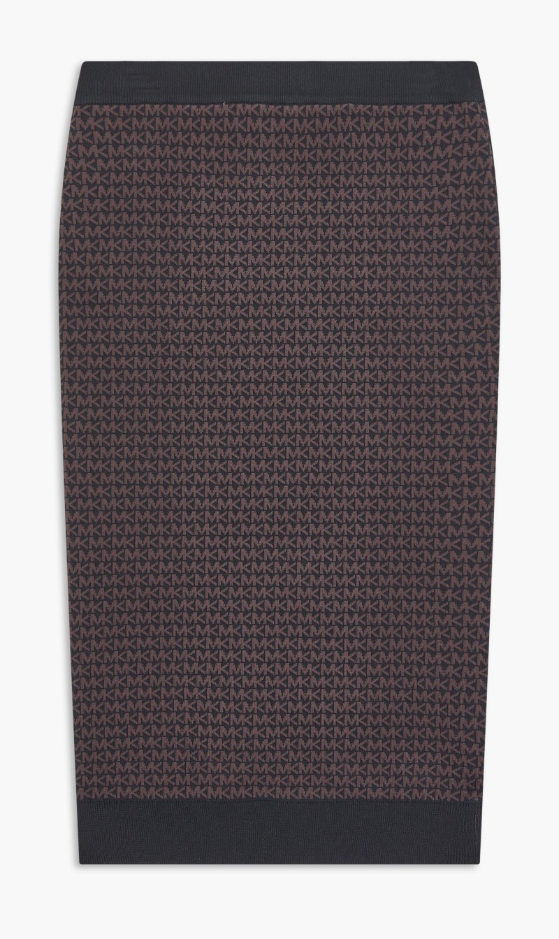 

Michael Kors Brown All Over Print Skirt for Women | The Deal Outlet