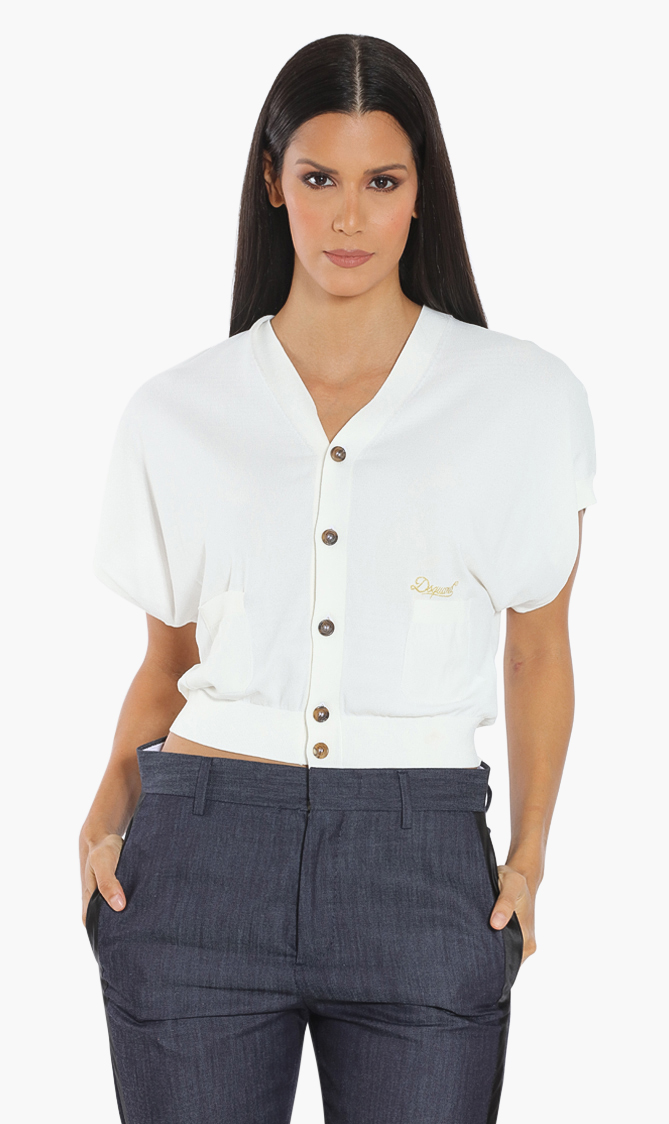 

Dsquared2 Short Sleeve Crop Cardigan