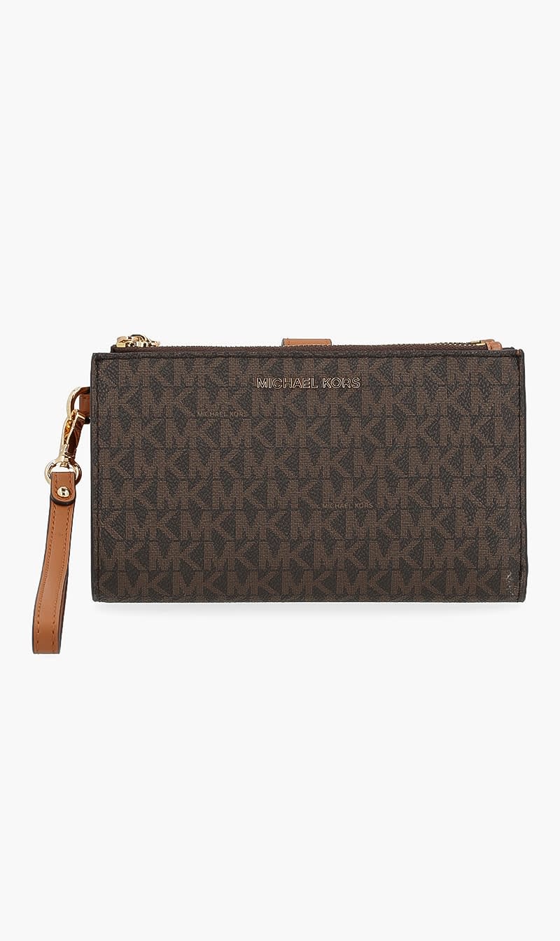 

Michael Kors Brown Monogram Print Wallet for Women | The Deal Outlet