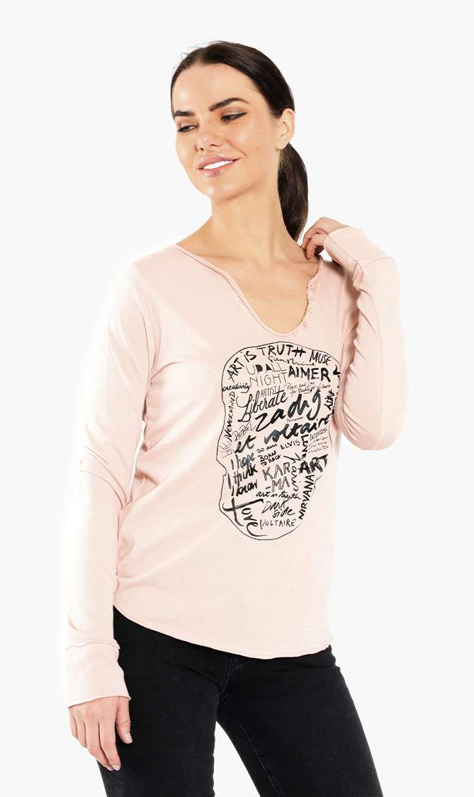 

Zadig & Voltaire Tunisien Ml Skull Long Sleeves T-shirt