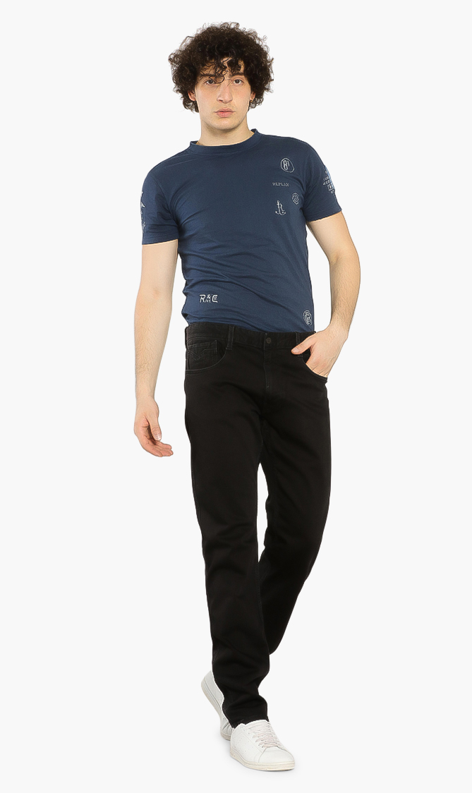 

Anbass Slim Jeans, Black