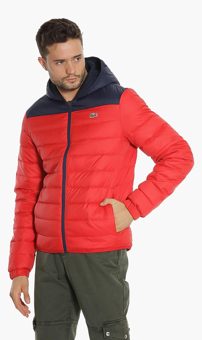 

Lacoste Sport Water-resistant Quilted Hooded Jacket
