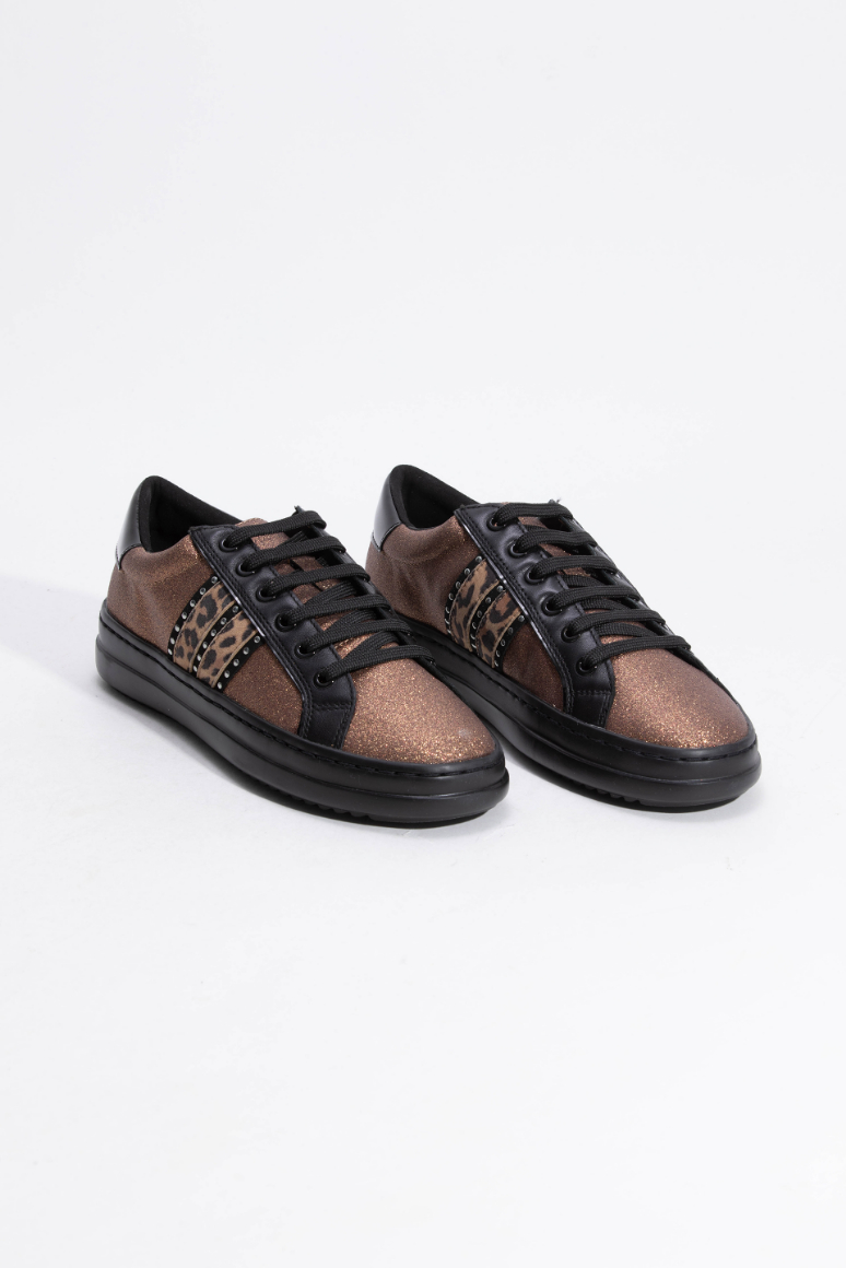 GEOX D Pontoise Brown Sneakers