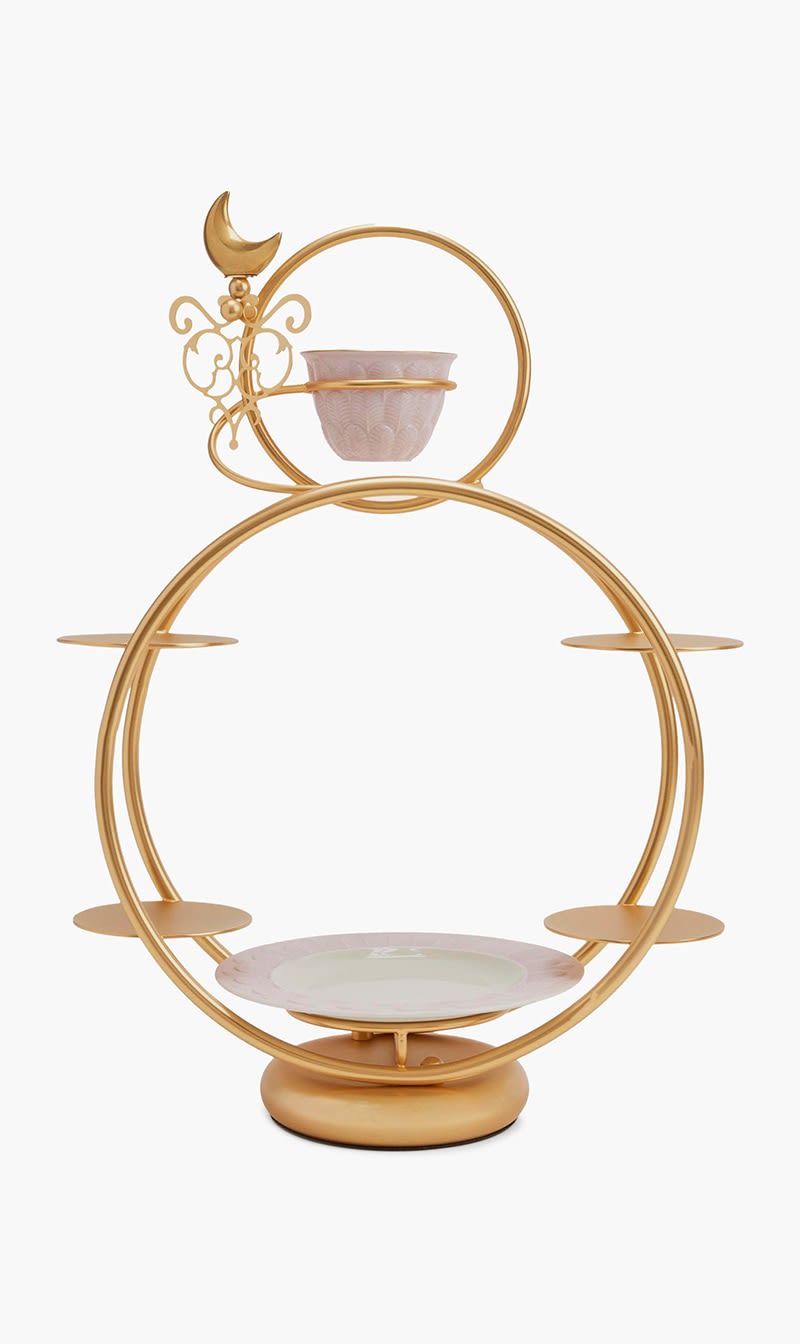 

Villari Others Pastry & Coffee Cup Holder Gold | The Deal Outlet