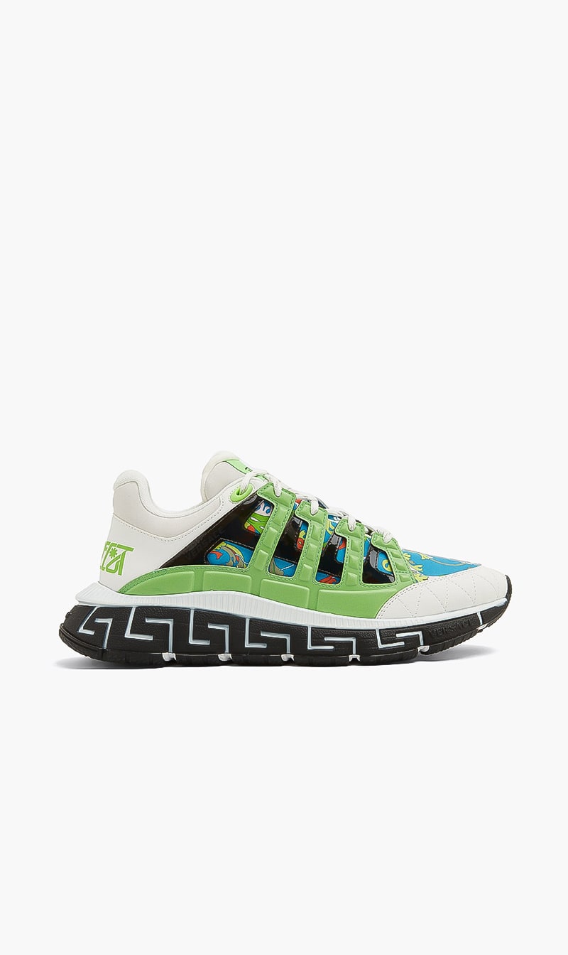 

Versace Green Fabric Sneakers for Men | The Deal Outlet