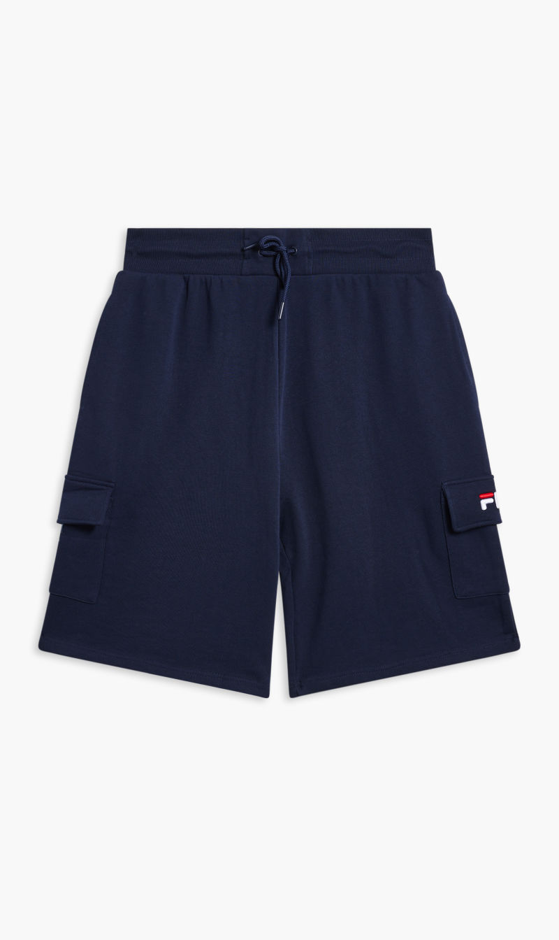 

Fila Blue Embroidered Logo Cargo Short for Men | The Deal Outlet