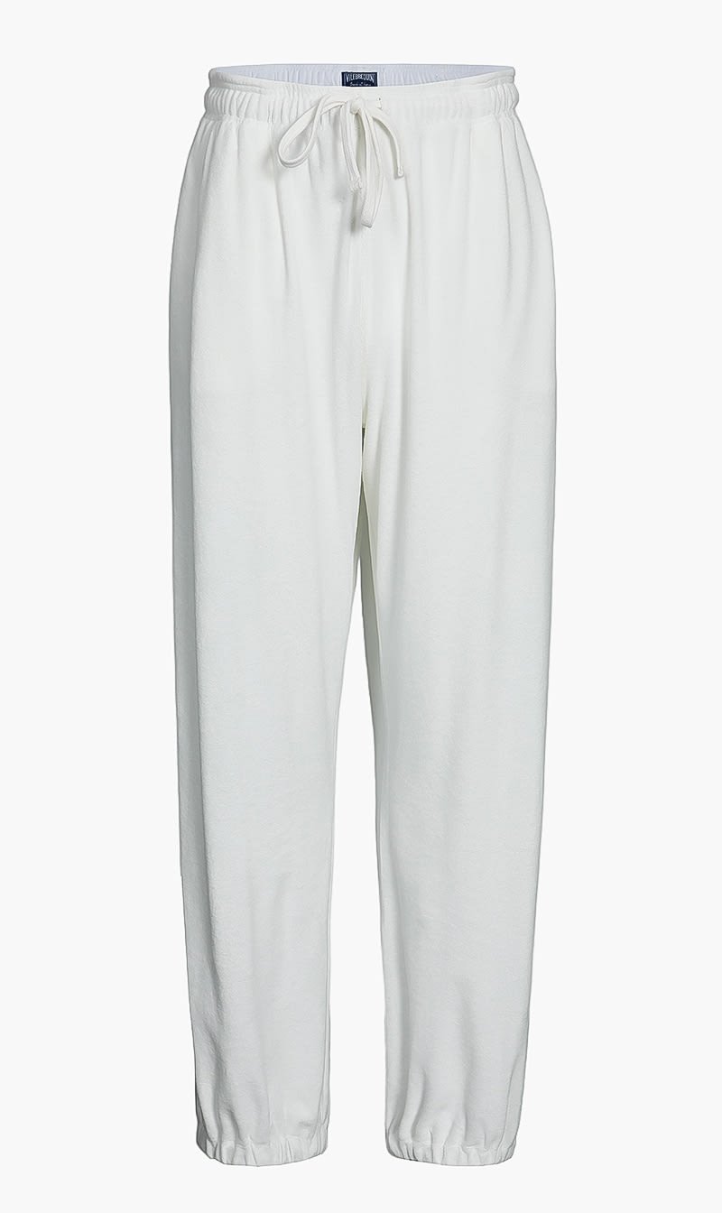 

Vilebrequin White Solid Terry Track Pant for Men | The Deal Outlet