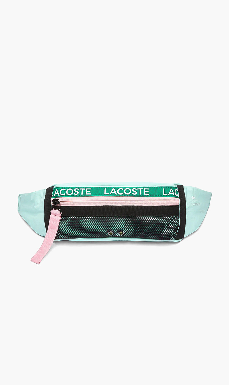 

Lacoste band zip colorblock nylon belt bag | the deal outlet, Green