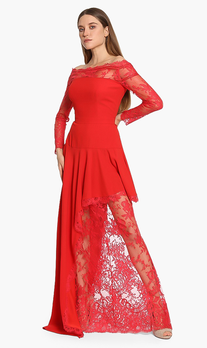 

Alexander Mcqueen Lace Evening Dress