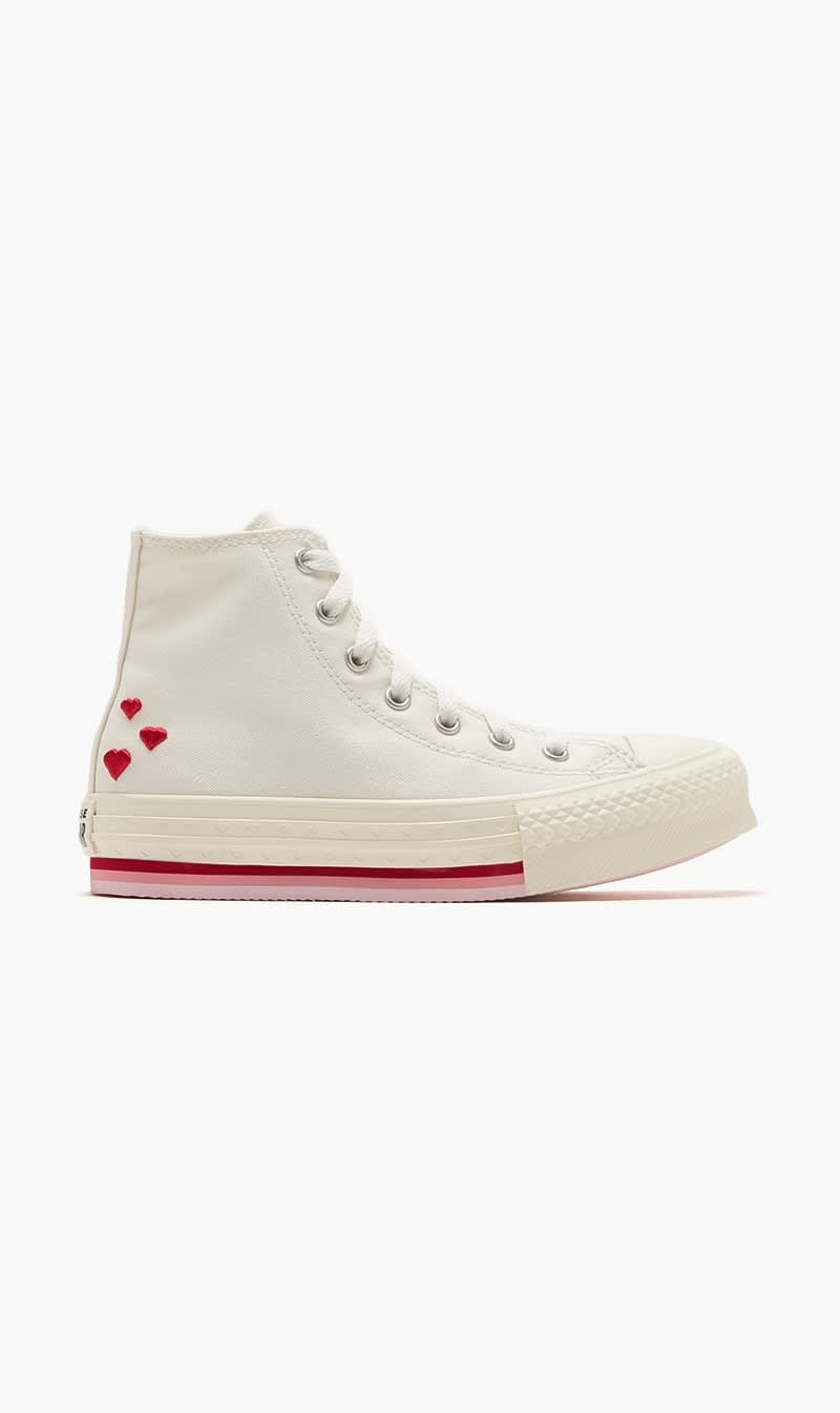 

Converse White Chuck Taylor All Star Lift Sneakers for Girls | The Deal Outlet
