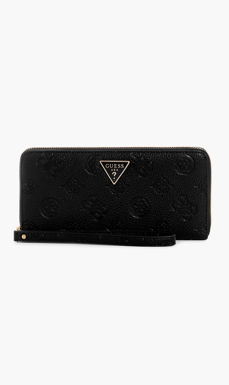 

Guess Black Cresidia Slg Large Zip Around for Women | The Deal Outlet