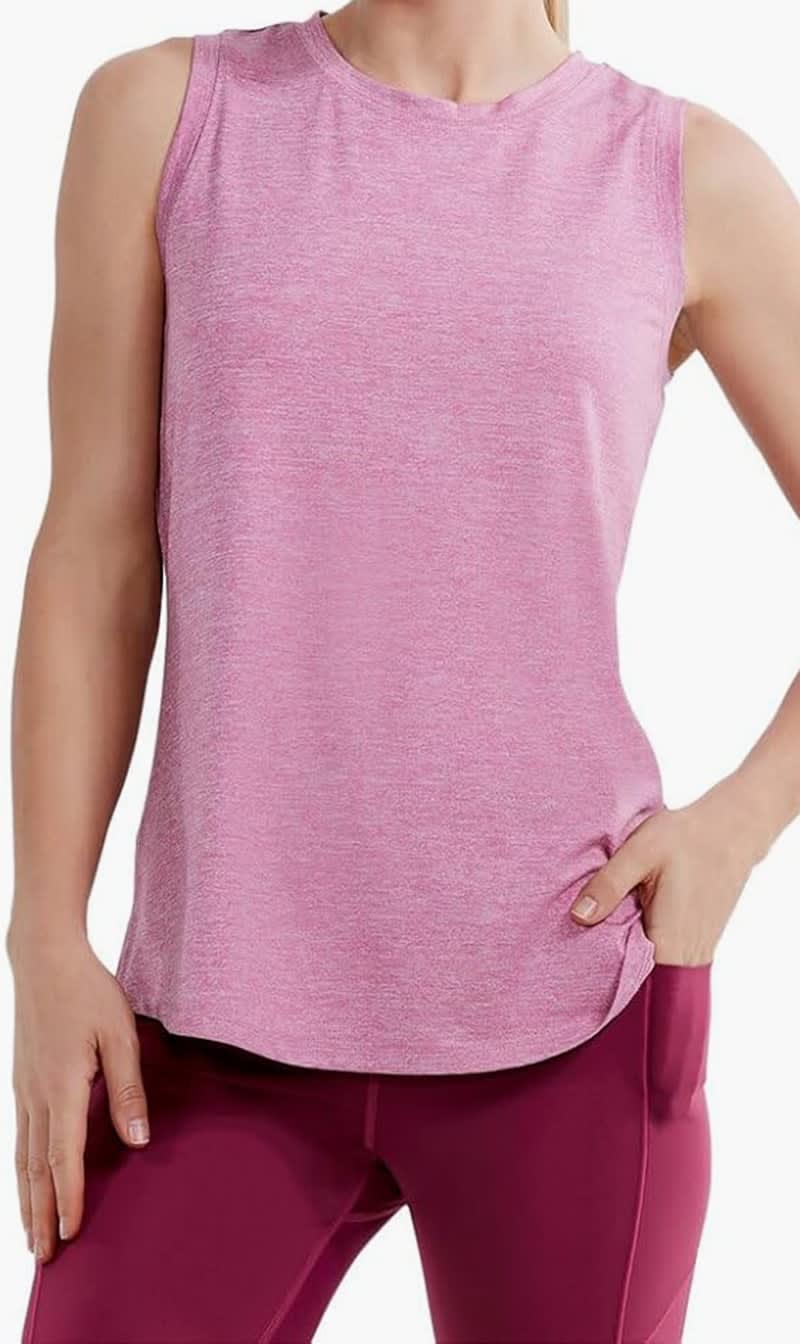 

Nic+zoe Pink Flowfit Pleat Back Tank for Women | The Deal Outlet