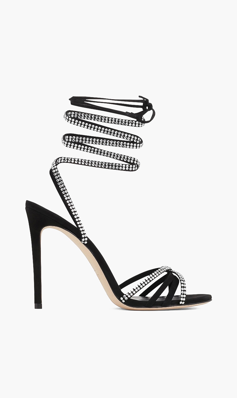 

Paris Texas Black Holly Nicole Lace Up Sandal for Women | The Deal Outlet