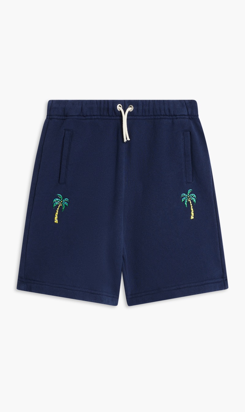 

Fleece Shorts Navy Blue Yellow