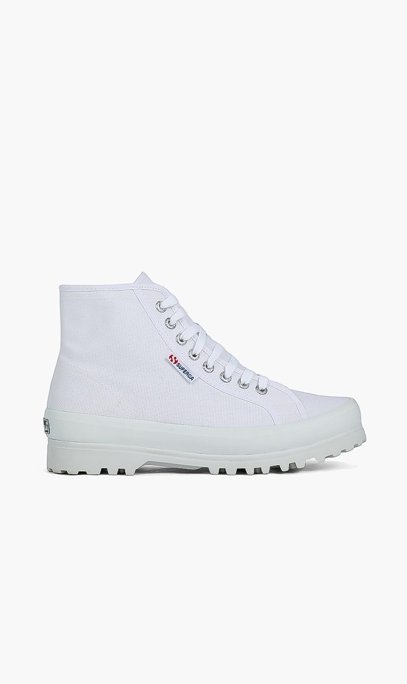 

Superga White Alpina Lace Sneakers for Women | The Deal Outlet