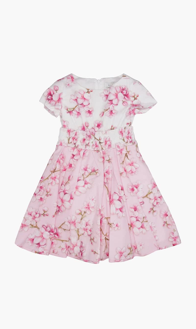 

Monnalisa Pink Abito St Tropez Popeline for Girls | The Deal Outlet