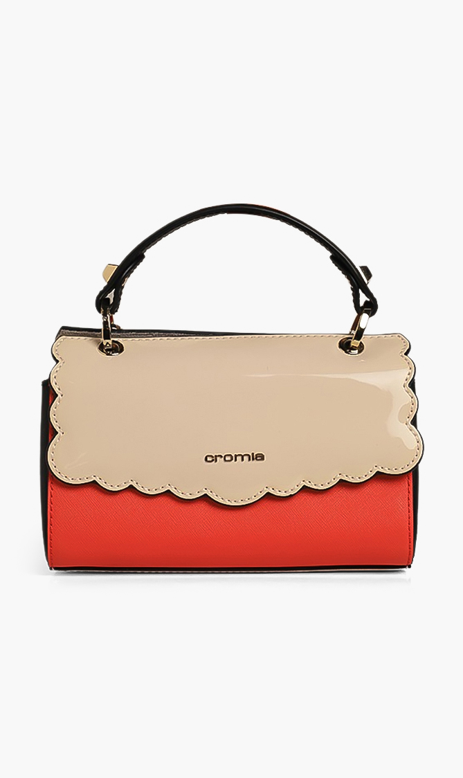 

CROMIA Flappy Leather Crossbody Bag