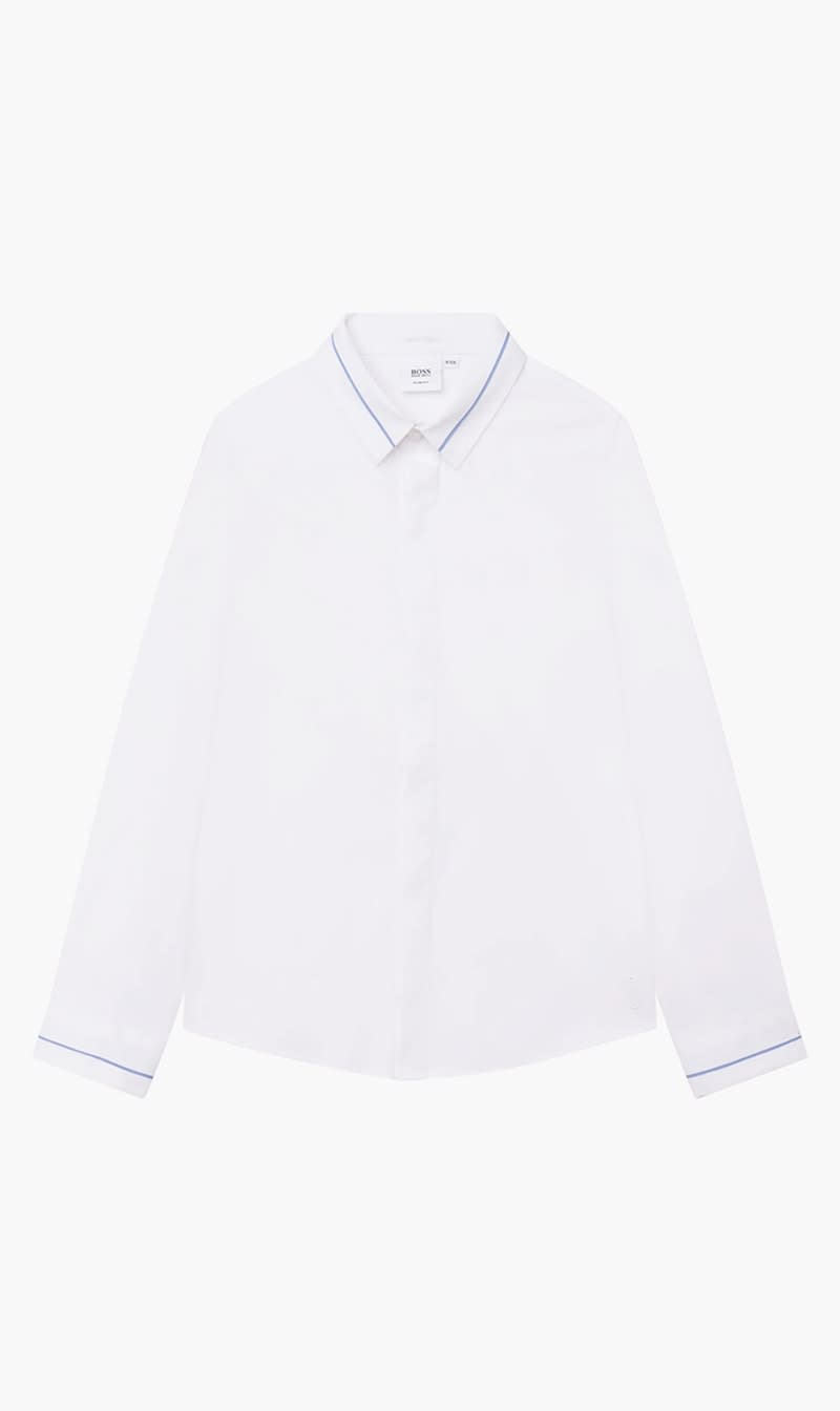 

Hugo Boss White Dress Shirt for Boys | The Deal Outlet