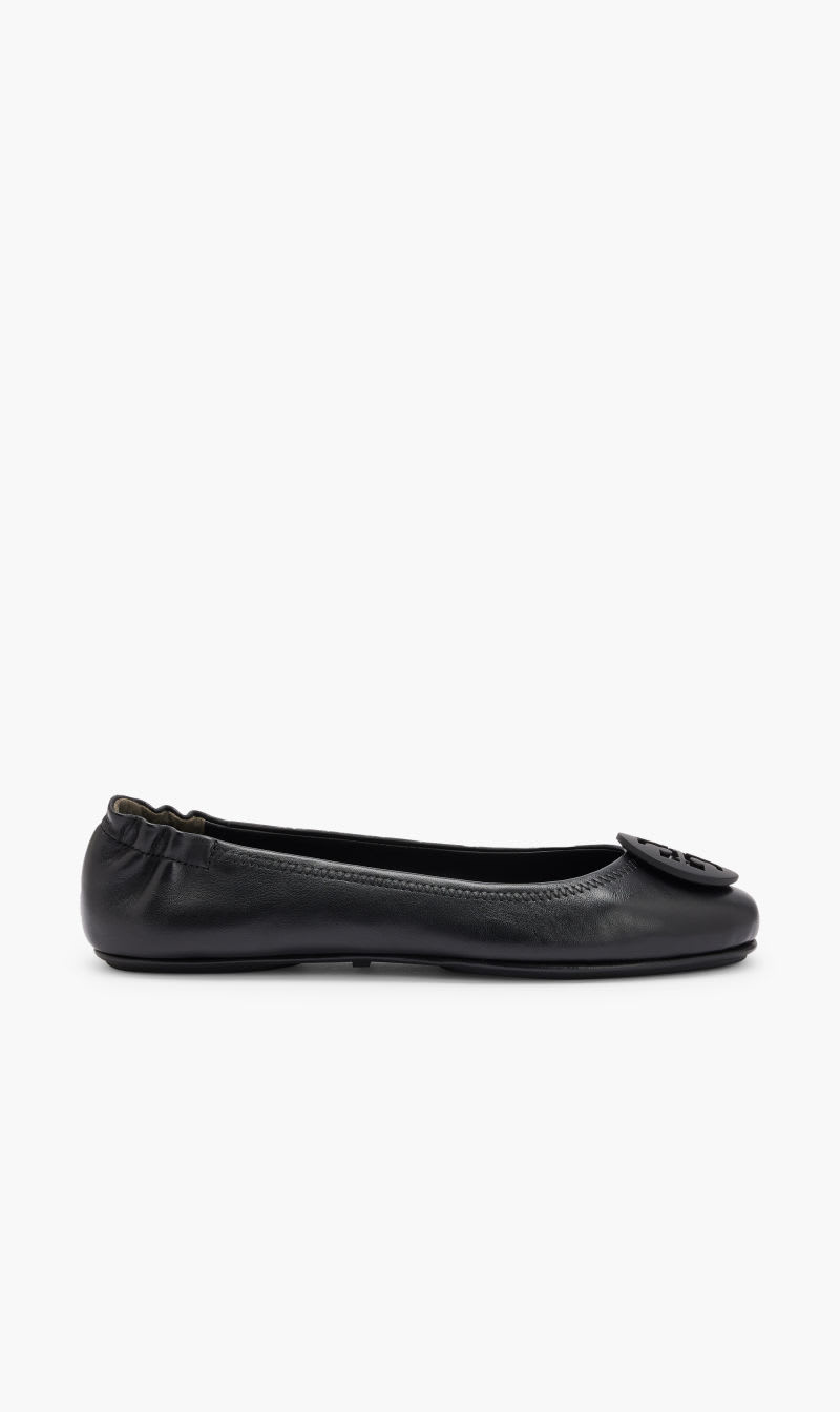 

Tory Burch Black Minnie Travel Ballet With Logo for Women | The Deal Outlet