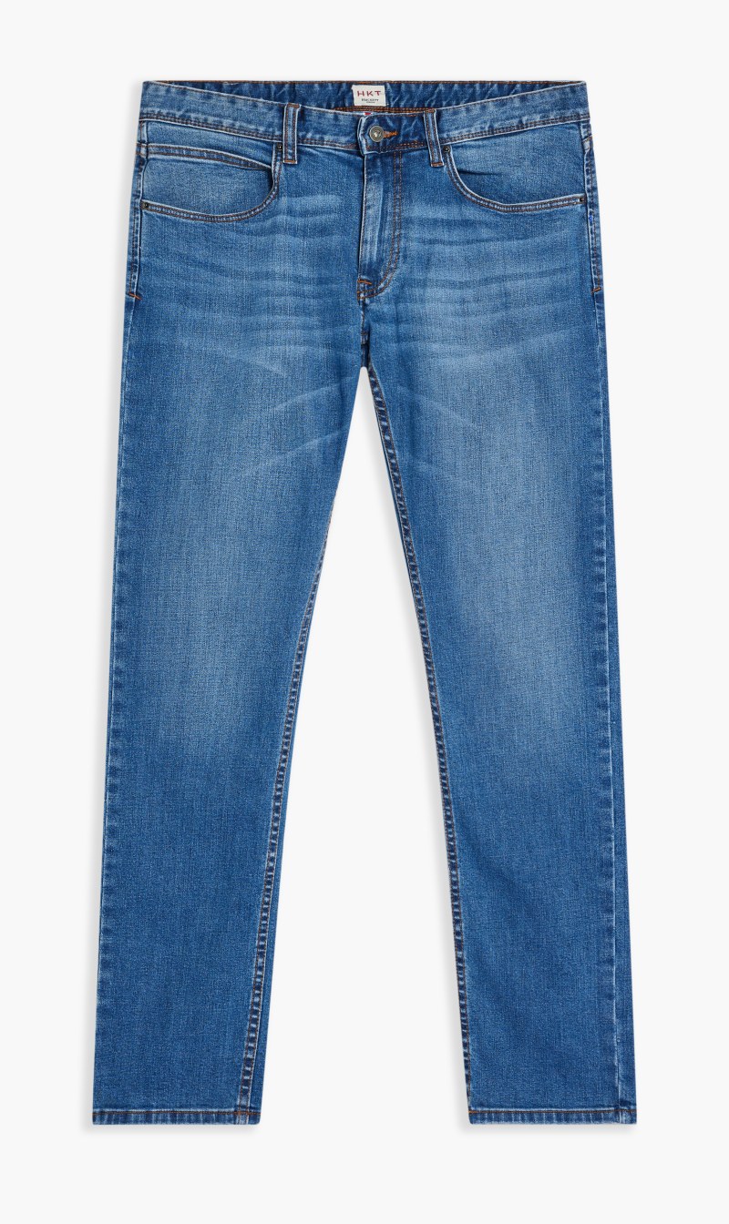 

Hackett London Blue Classic Straight Fit Jeans for Men | The Deal Outlet