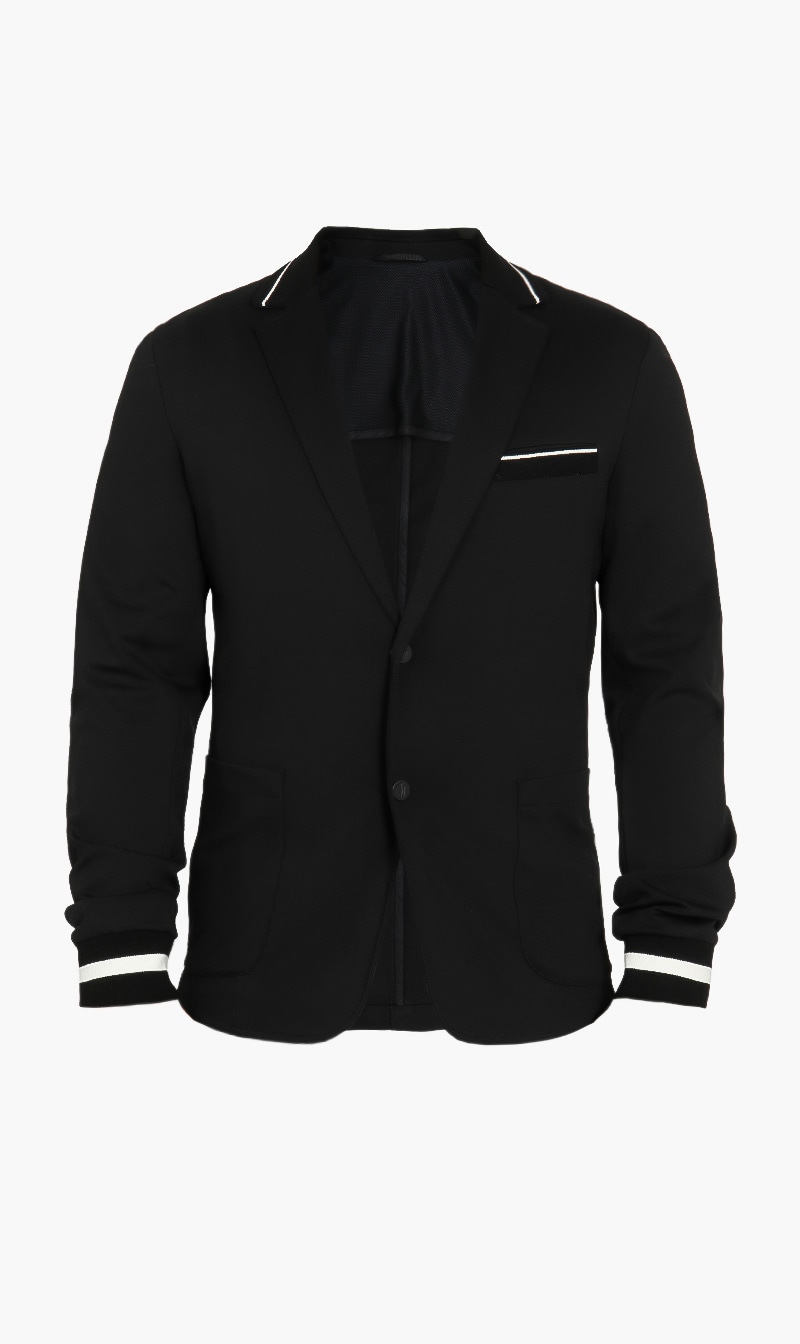 

Slim Fit Technical Compact Jacket, Black