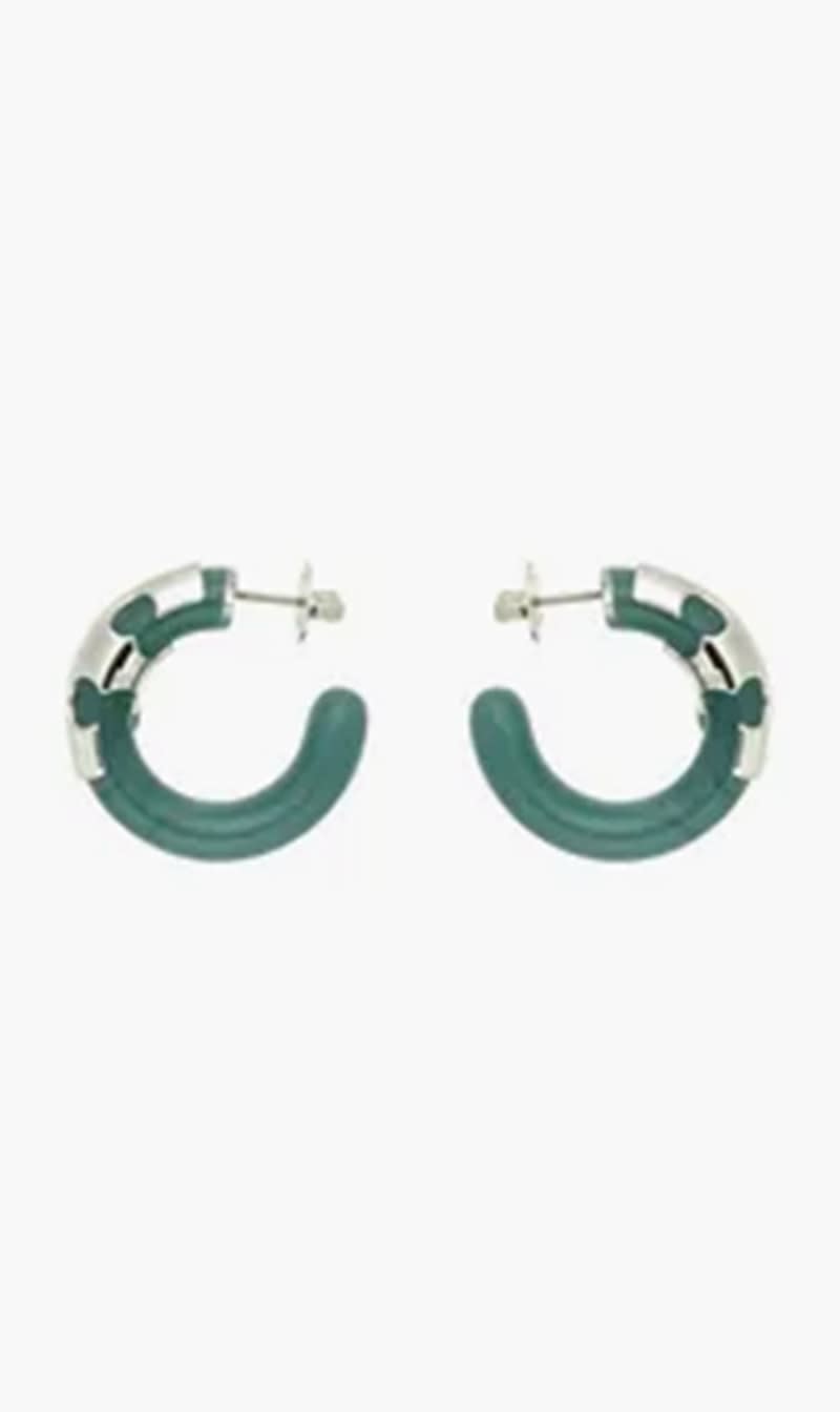 

Tory Burch Blue Resin Hoop Earrings for Women | The Deal Outlet