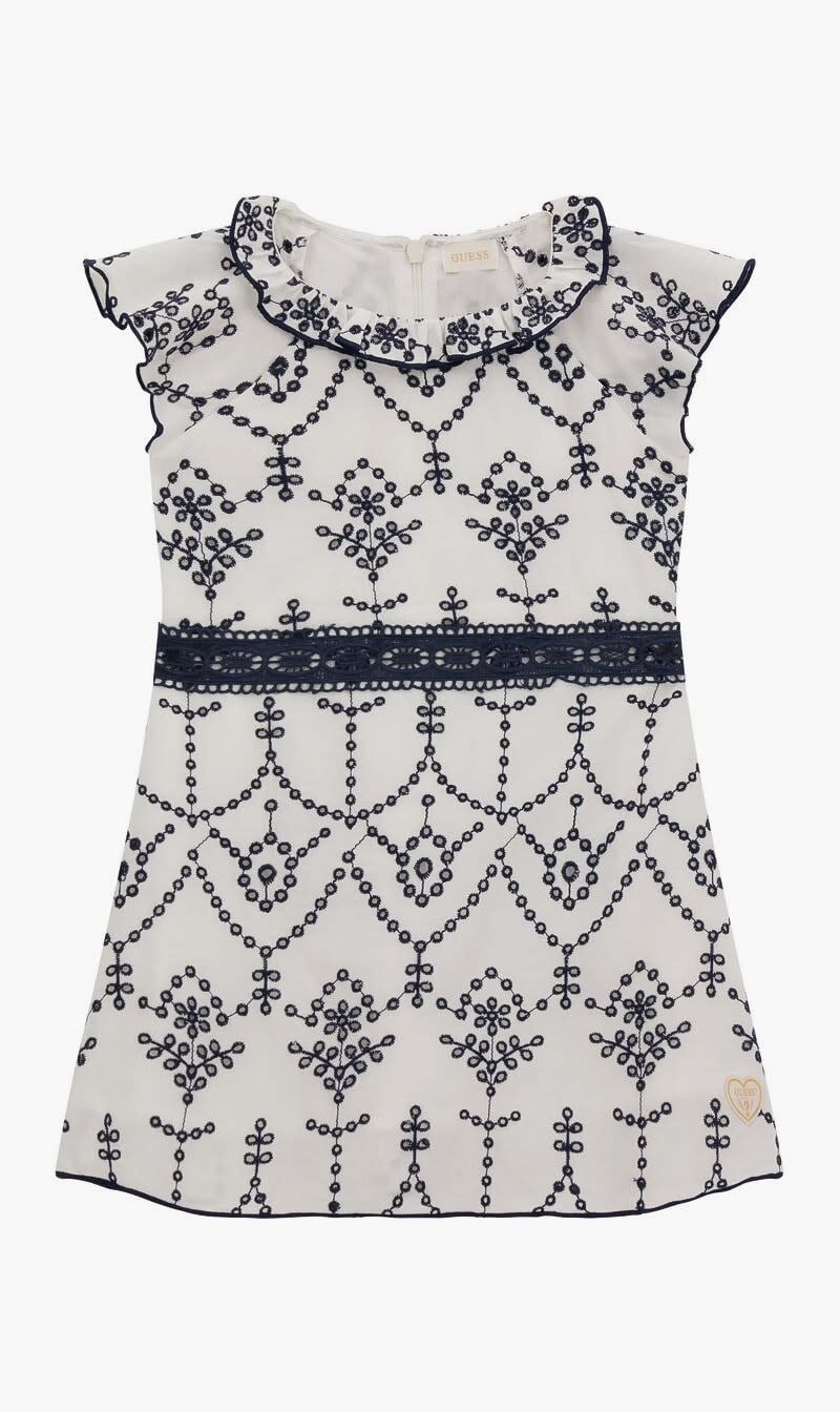 

Guess White Ss Sangallo Dress for Girls | The Deal Outlet