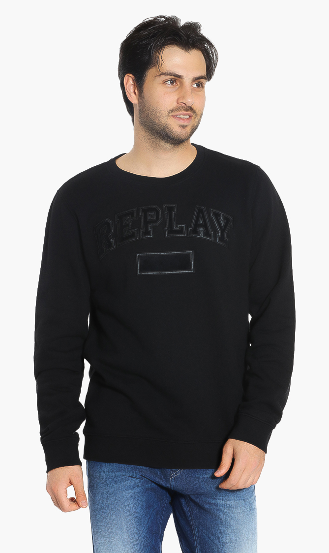 

Replay Logo Embroidered Sweatshirt