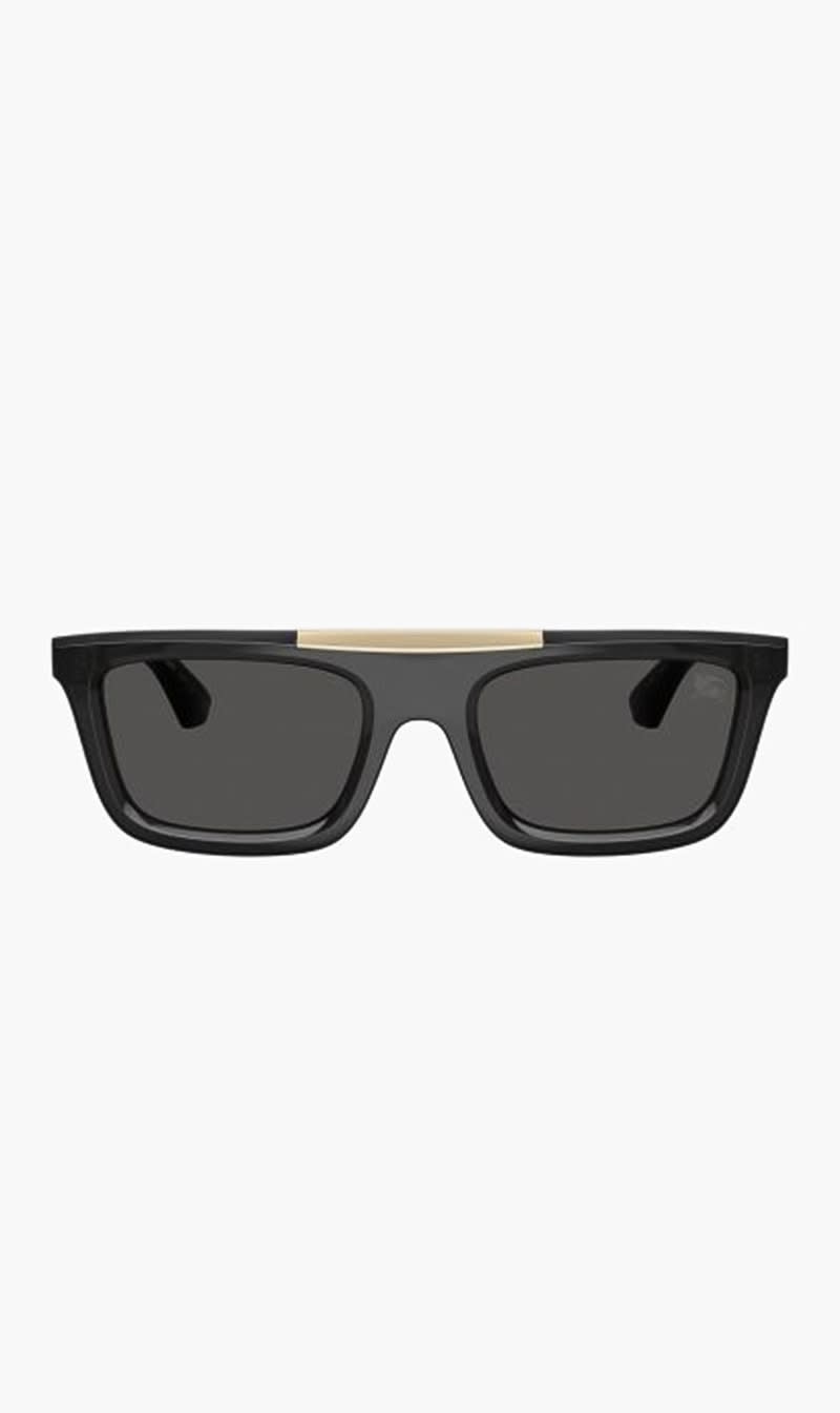 Burberry Black Rectangle Sunglasses for Men