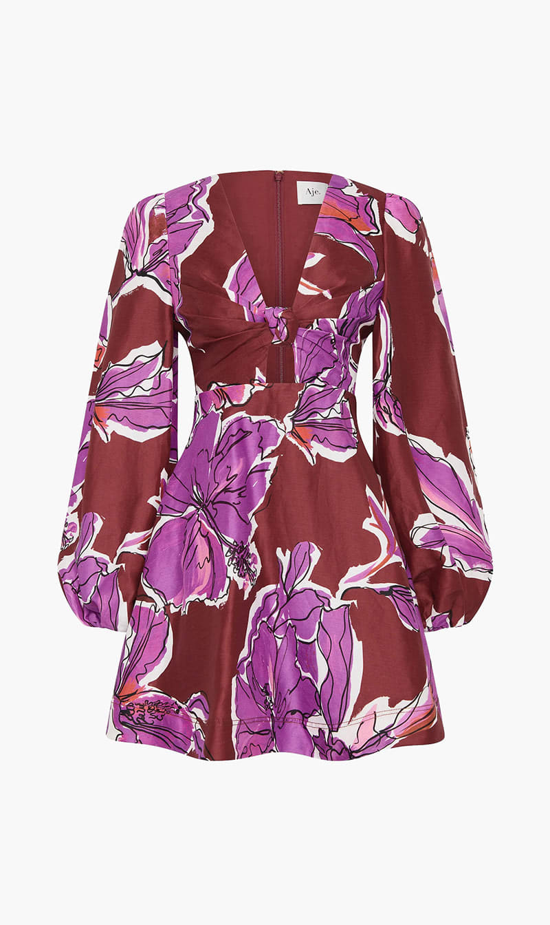 Aje Pink Inflorescence Mini Dress for Women