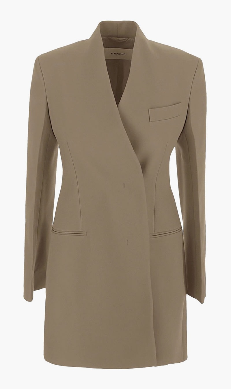 

Salvatore Ferragamo Beige Jacket for Women | The Deal Outlet
