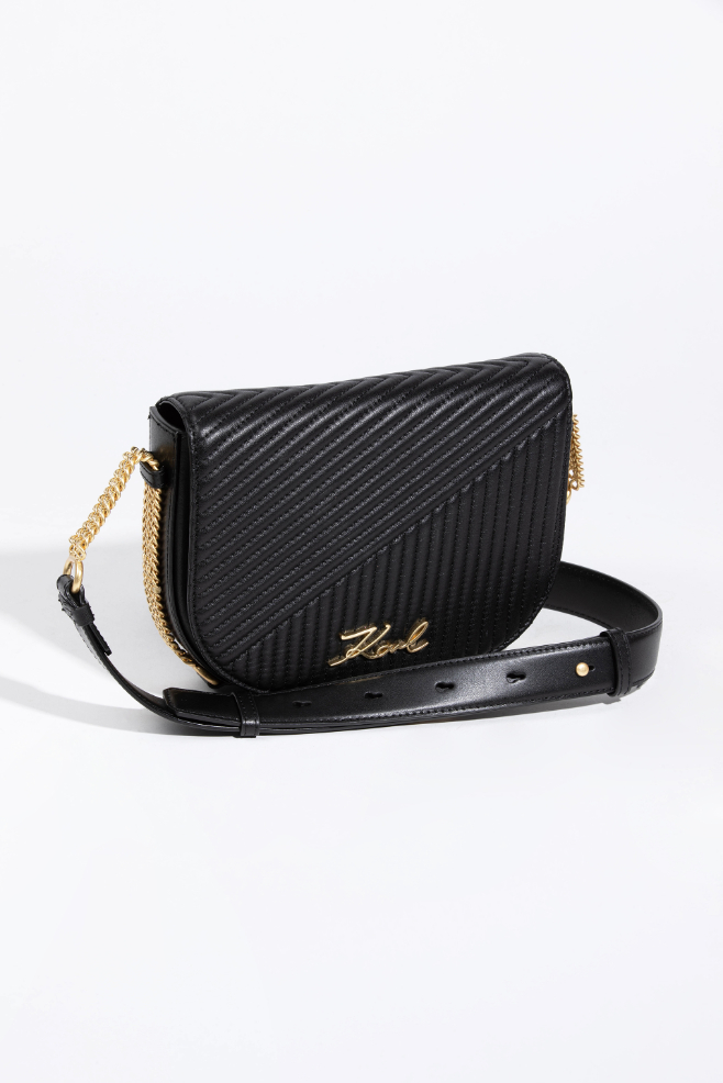 

Karl Lagerfeld Leather Bag Signature With Corduroy Effect