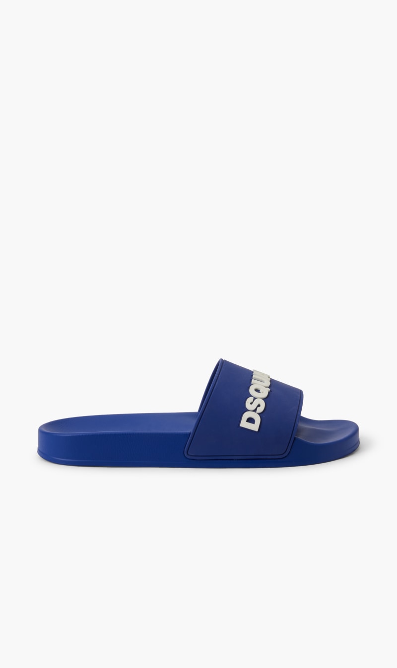 

Dsquared2 Blue Slide Sandals for Men | The Deal Outlet