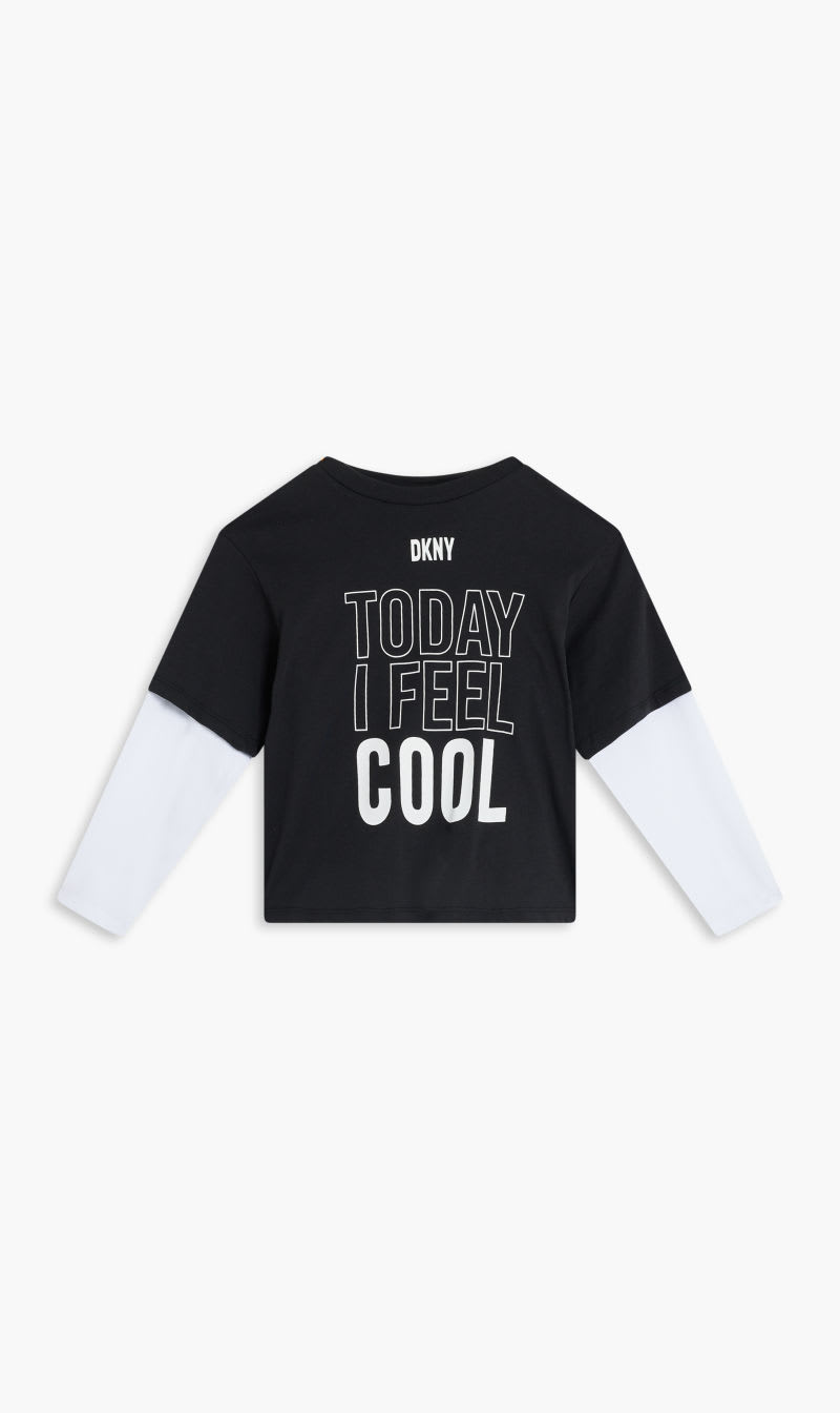 

Dkny Black Ls T-shirt for Girls | The Deal Outlet