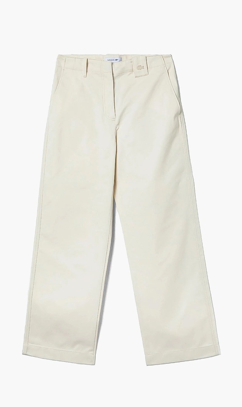 

Lacoste Beige Classic Belted Loop Pants for Women | The Deal Outlet