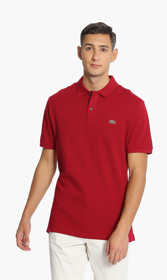 

Cotton Pique Slim Fit Polo Shirt, Red