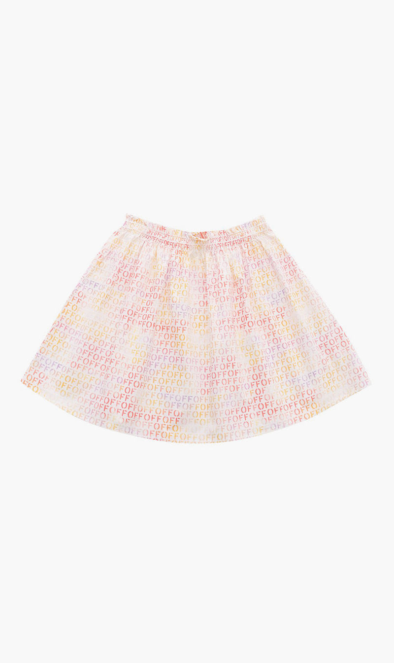 

Off-white Multi-color Off Stamp Elastic Skirt Multicolor Multi for Girls | The Deal Outlet