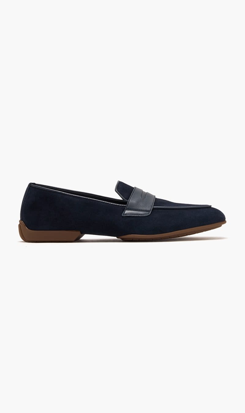 

Brioni Blue Penny Loafer for Men | The Deal Outlet