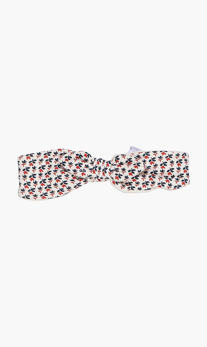 

Bow Printed Headband, Red