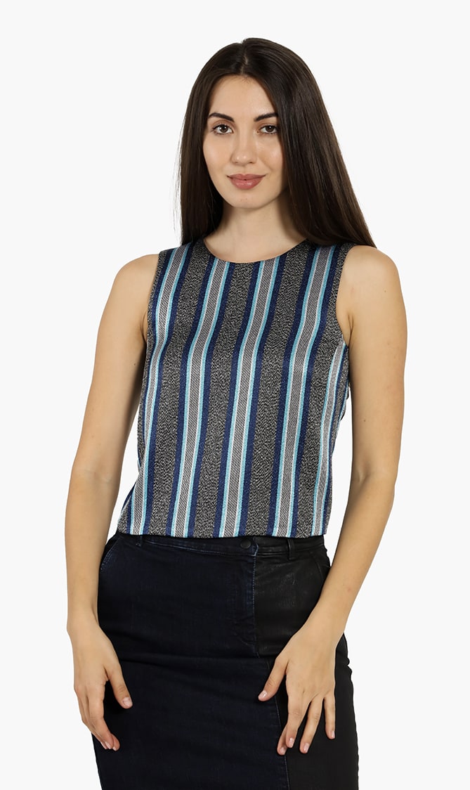 

Stripes Sleeveless Top