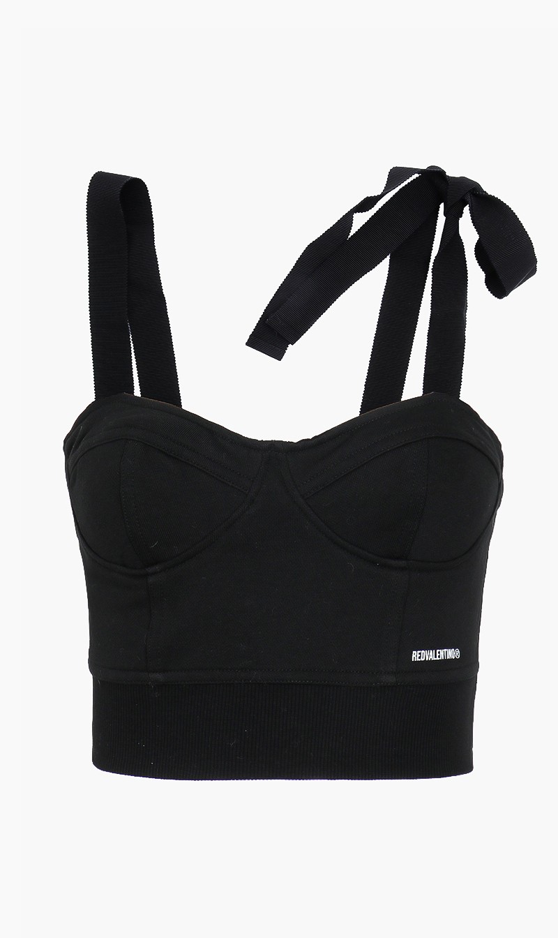 

Red Valentino Black Bow Detailed Bustier Top for Women | The Deal Outlet