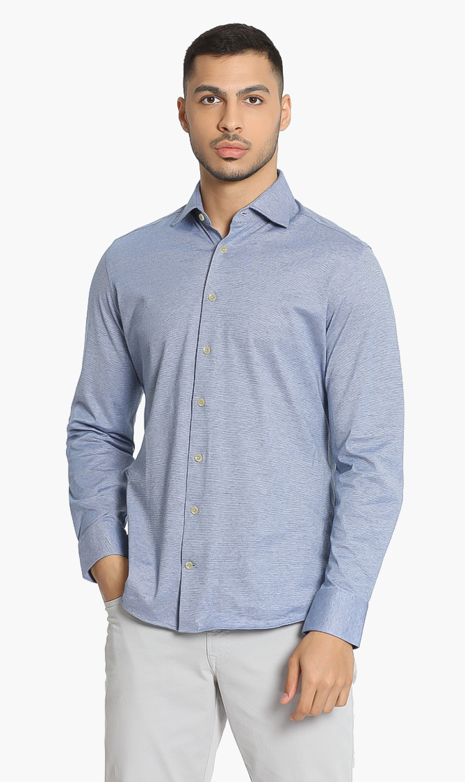 

Hackett London Mayfair Mini Barre Jersey Shirt