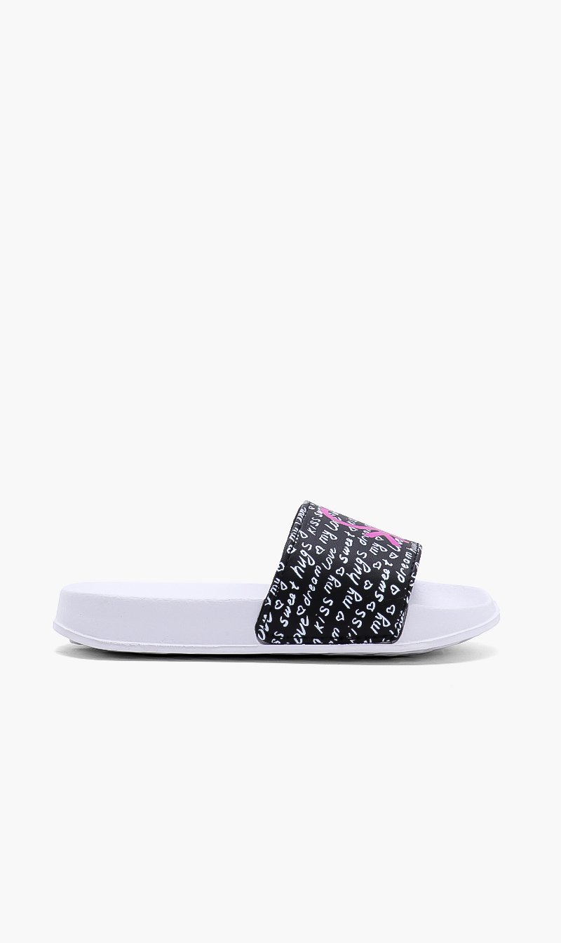 

United Colors Of Benetton White Mack Message Slides | The Deal Outlet
