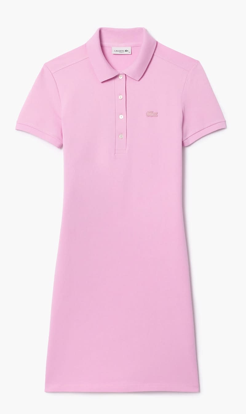 

Lacoste Pink Slim Fit Polo Dress for Women | The Deal Outlet