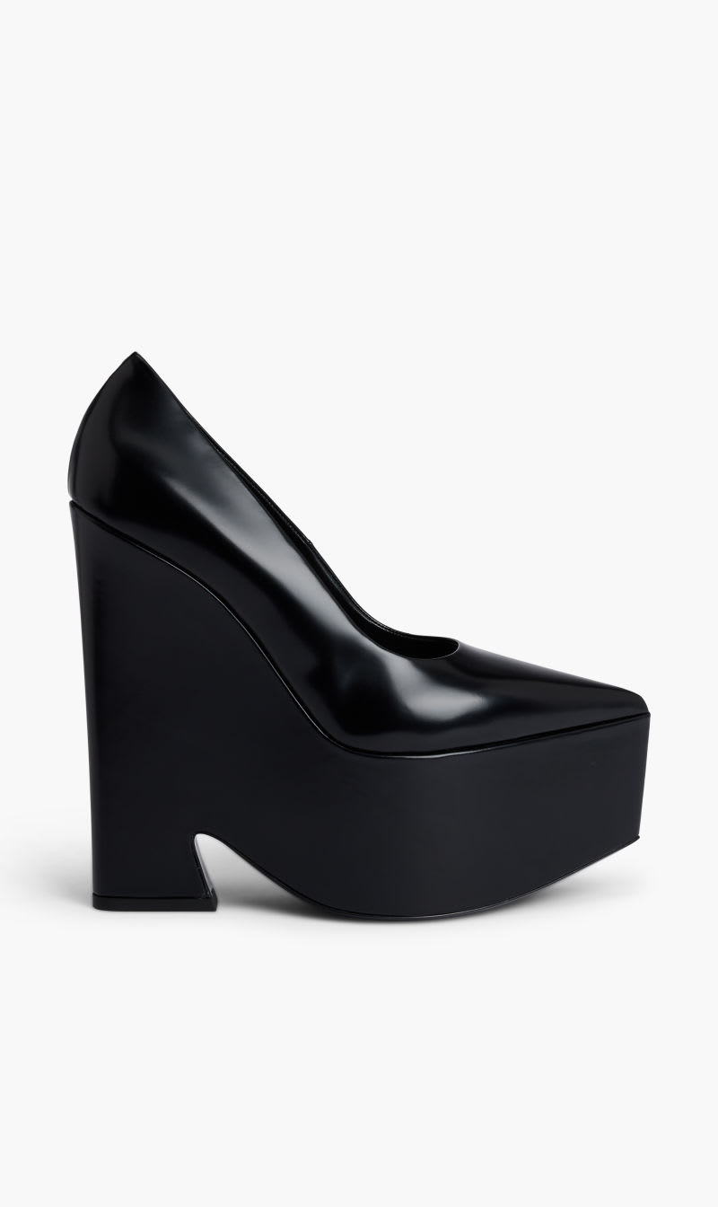 

Versace Black Plain Platform Pump for Women | The Deal Outlet