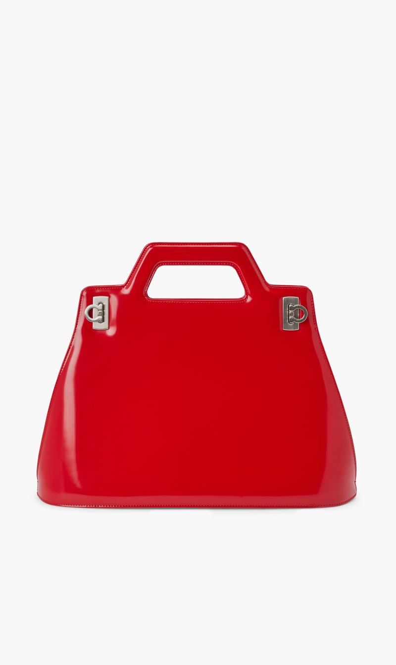 

Salvatore Ferragamo Red Top Handle for Women | The Deal Outlet