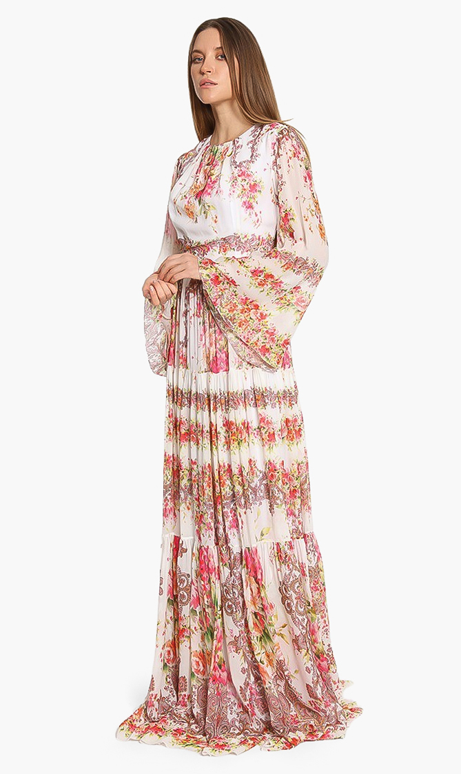 

INGIE PARIS Floral Printed Georgette Dress