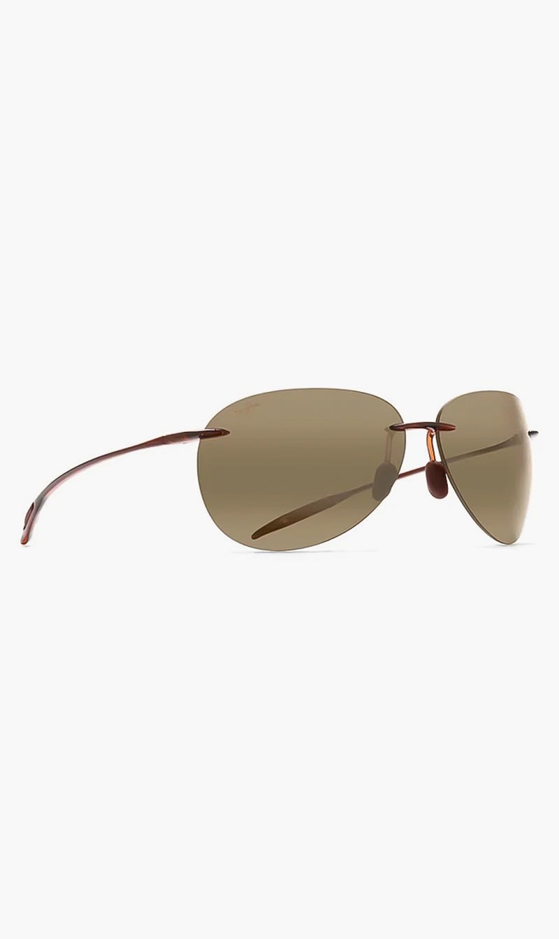 

Maui Jim Brown Polarised Rimless Sunglasses for Men | The Deal Outlet