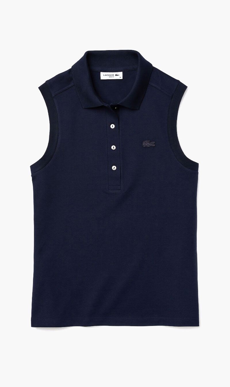 

Slim Fit Sleeveless Polo