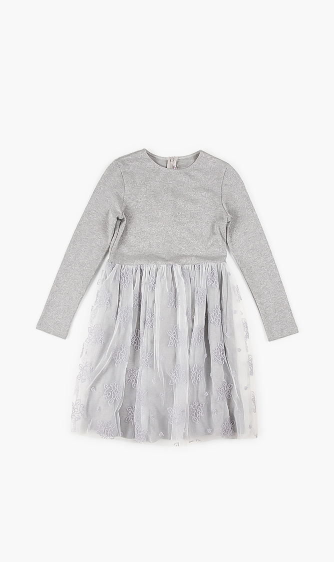 

Il Gufo Embroidered Design Long Sleeves Dress